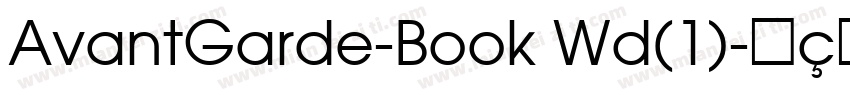 AvantGarde-Book Wd(1)字体转换